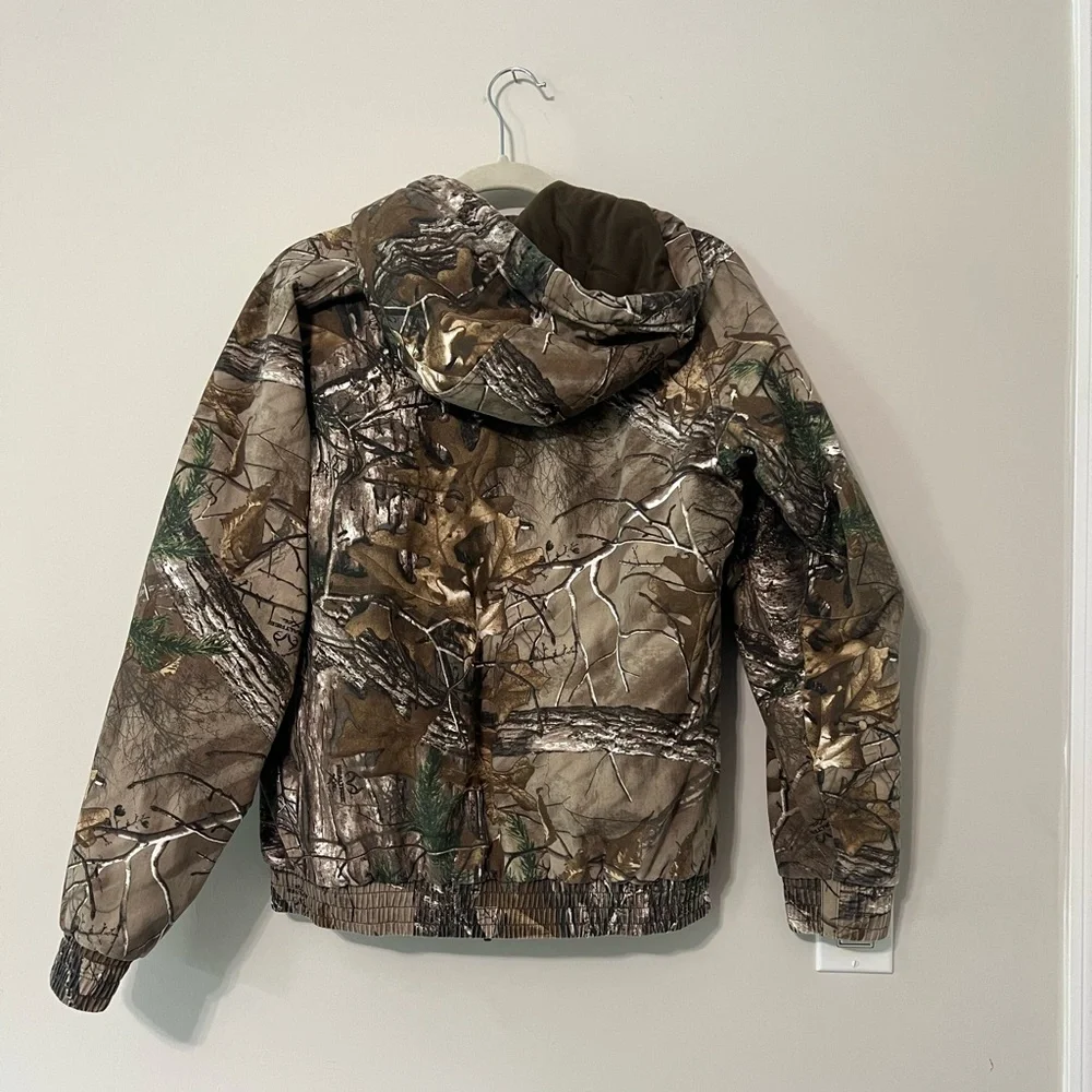 Women’s Hunting Camouflage Hooded Jacket Gander Mountain Guide Series Realtree - Picture 9 of 10